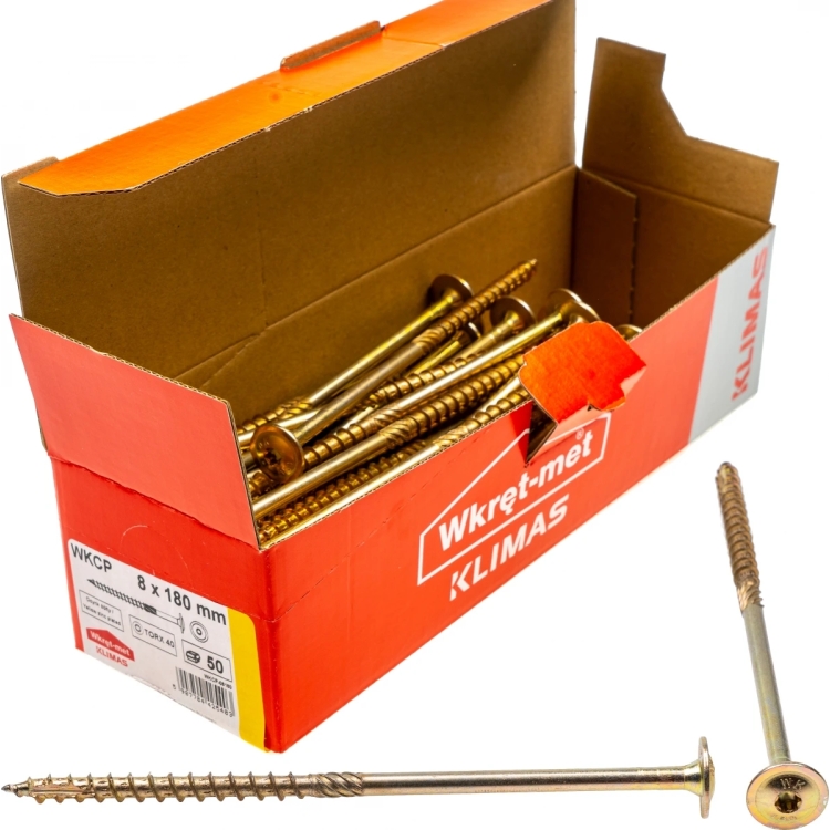 Vrut konstrukční  s talířovou hlavou TX 8X180 (50ks/bal.)